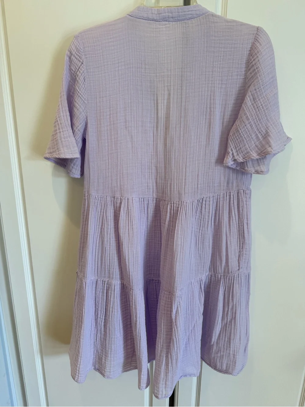 Anthropologie Kallie Flowy Mini Tunic Dress, NWT in Lavender, size XS